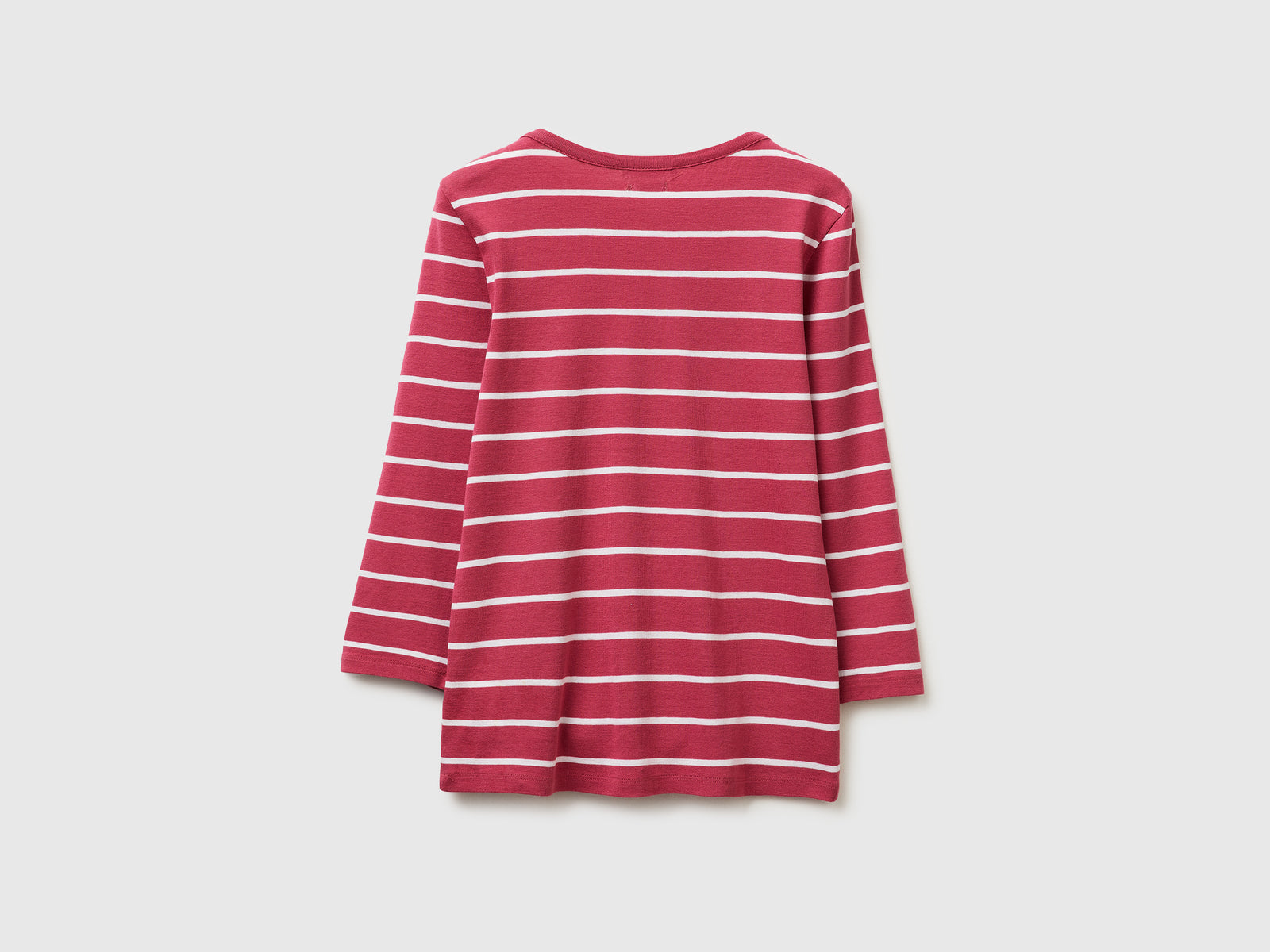 T-shirt às riscas com decote à barco - ucb_image_BS