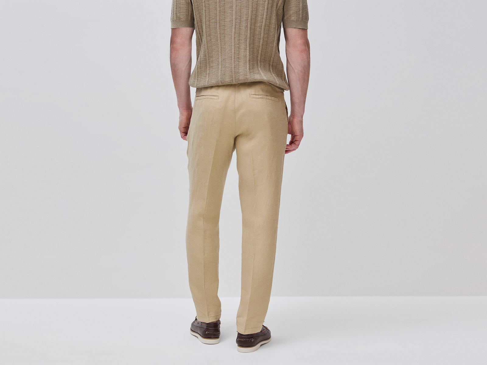 Chinos straight em puro linho - ucb_image_B