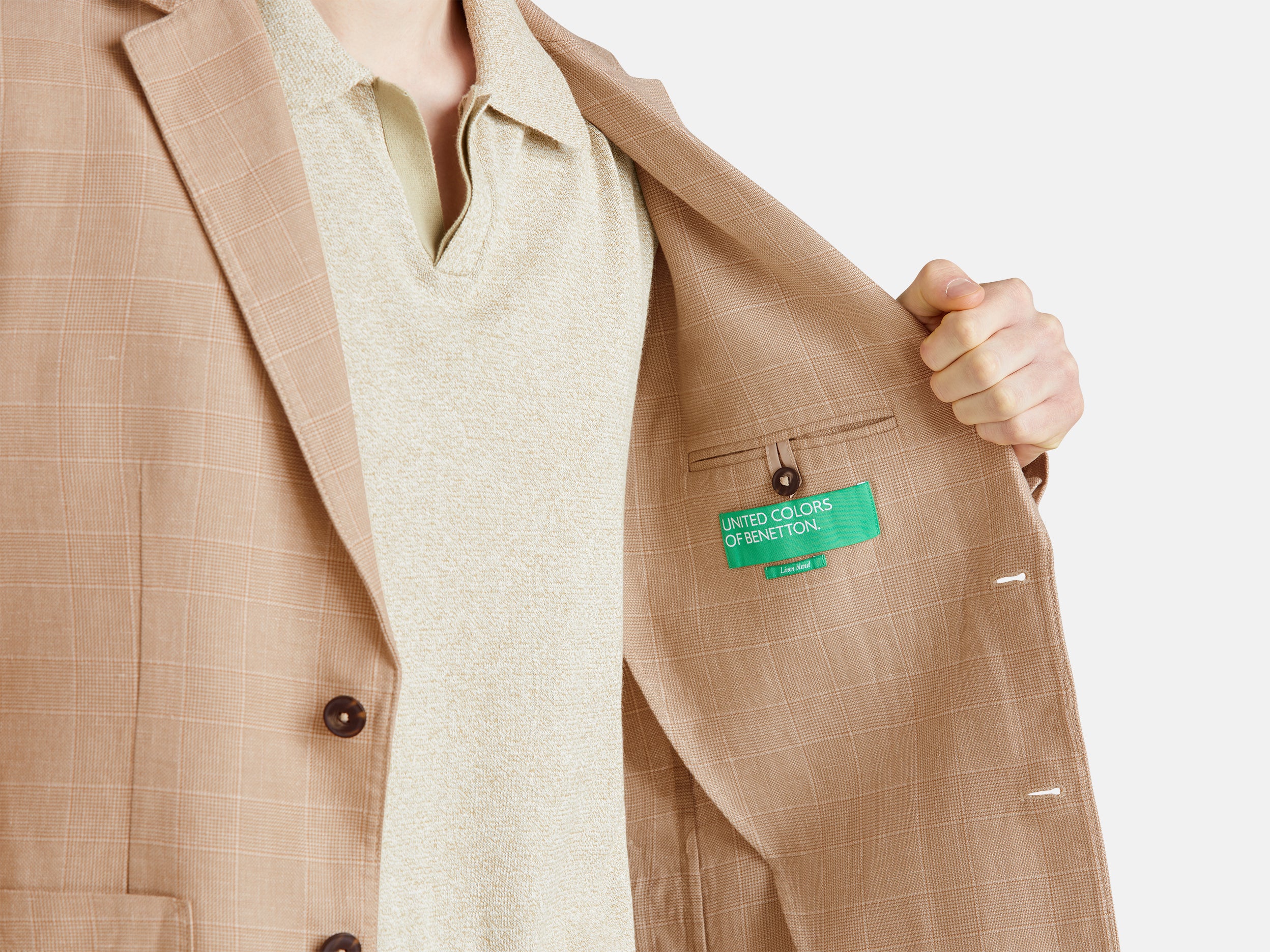 Blazer riscado em mistura de linho - ucb_image_FY
