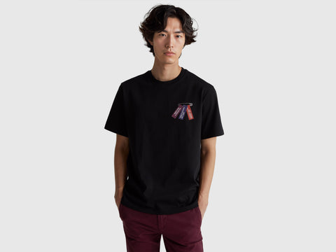 T-shirt relaxed fit com estampa à frente e atrás - ucb_image_F
