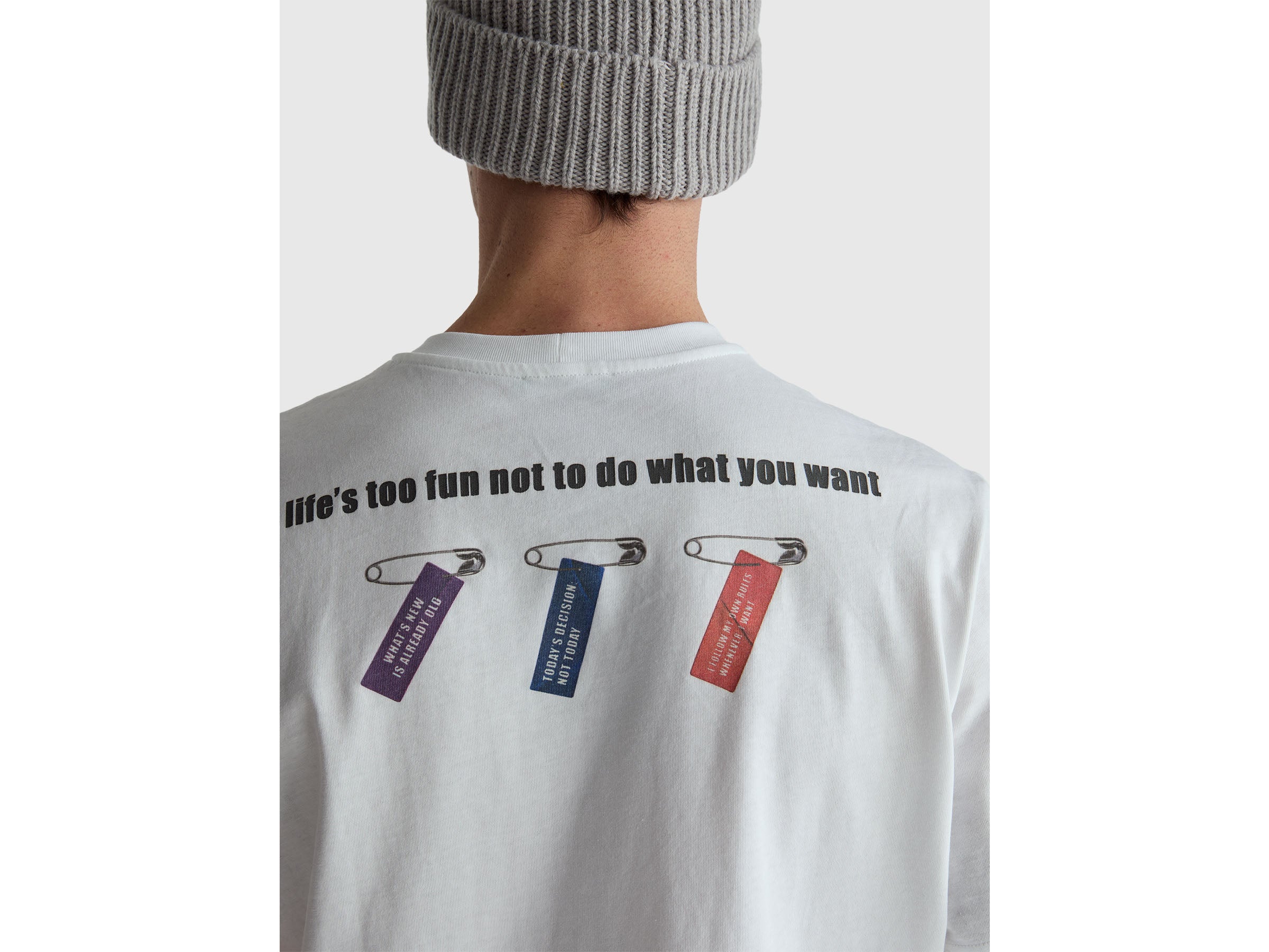 T-shirt relaxed fit com estampa à frente e atrás - ucb_image_FY