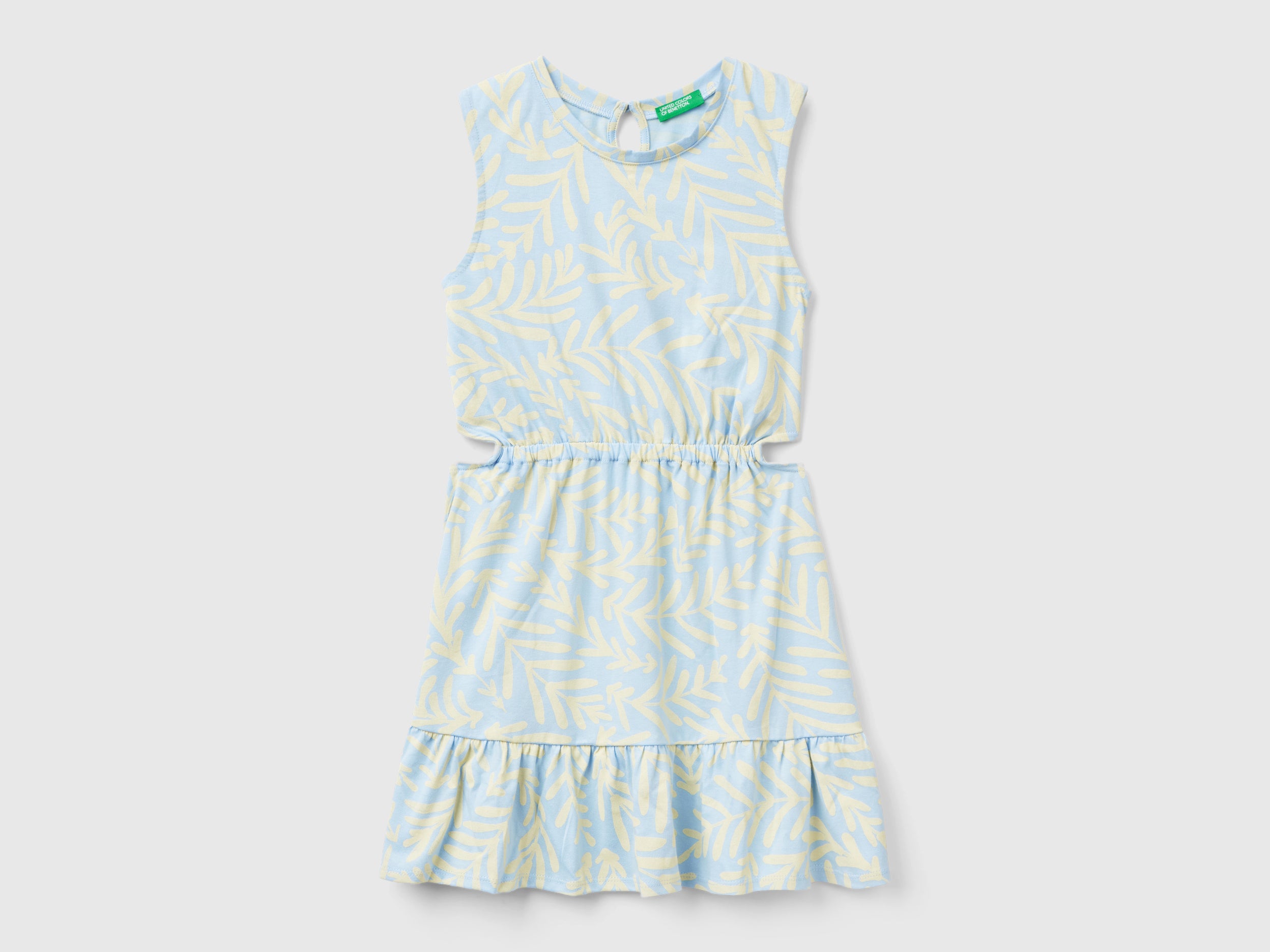 Vestido azul-celeste com estampa tropical - ucb_image_FS