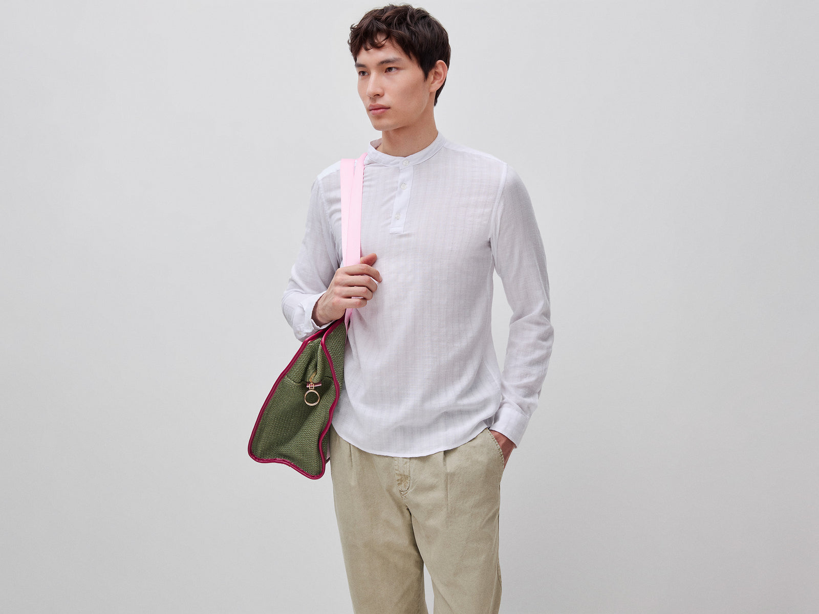 Camisa com carcela de botões riscada - ucb_image_F