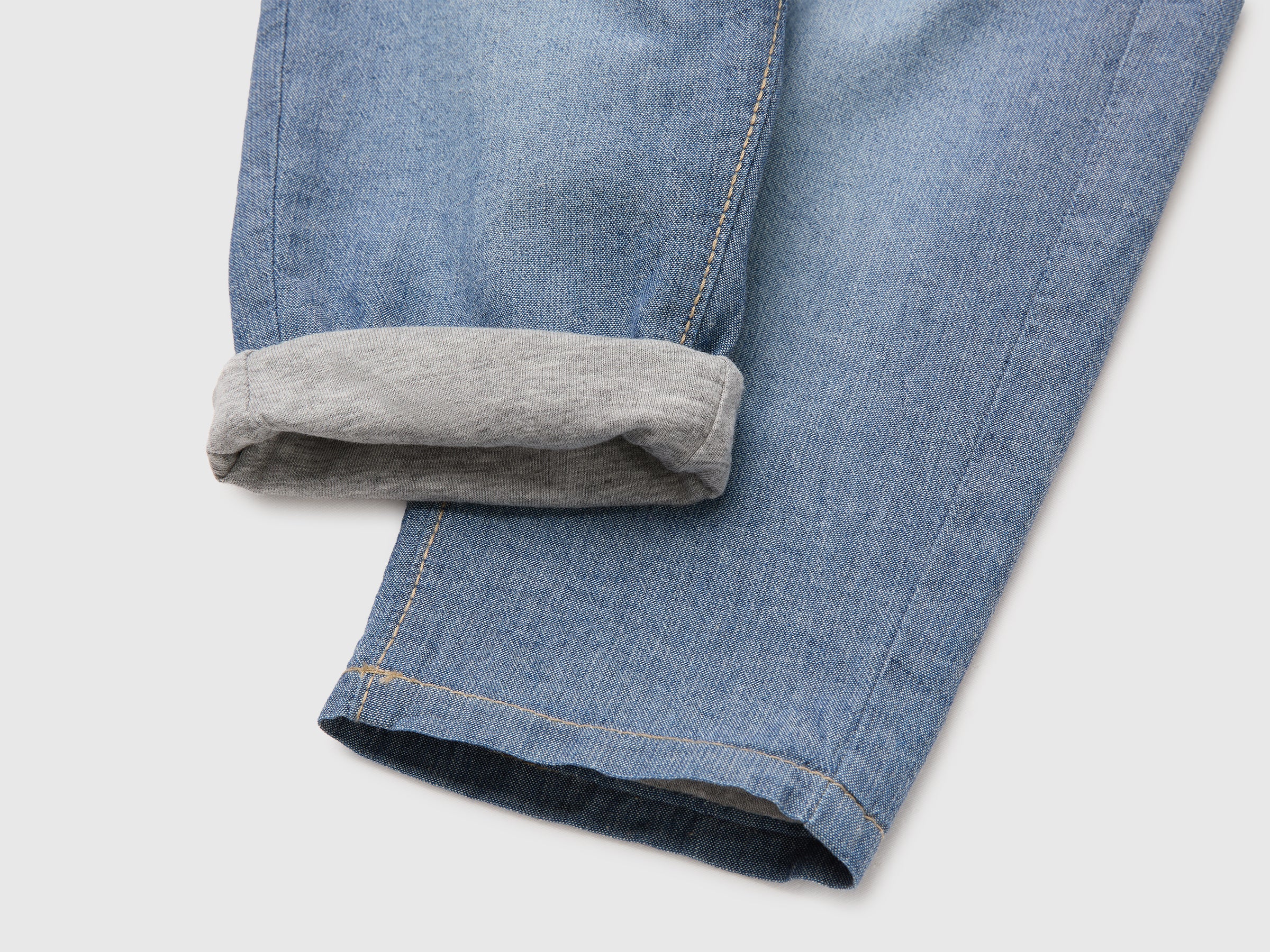 Calças em chambray com cordão - ucb_image_DS1