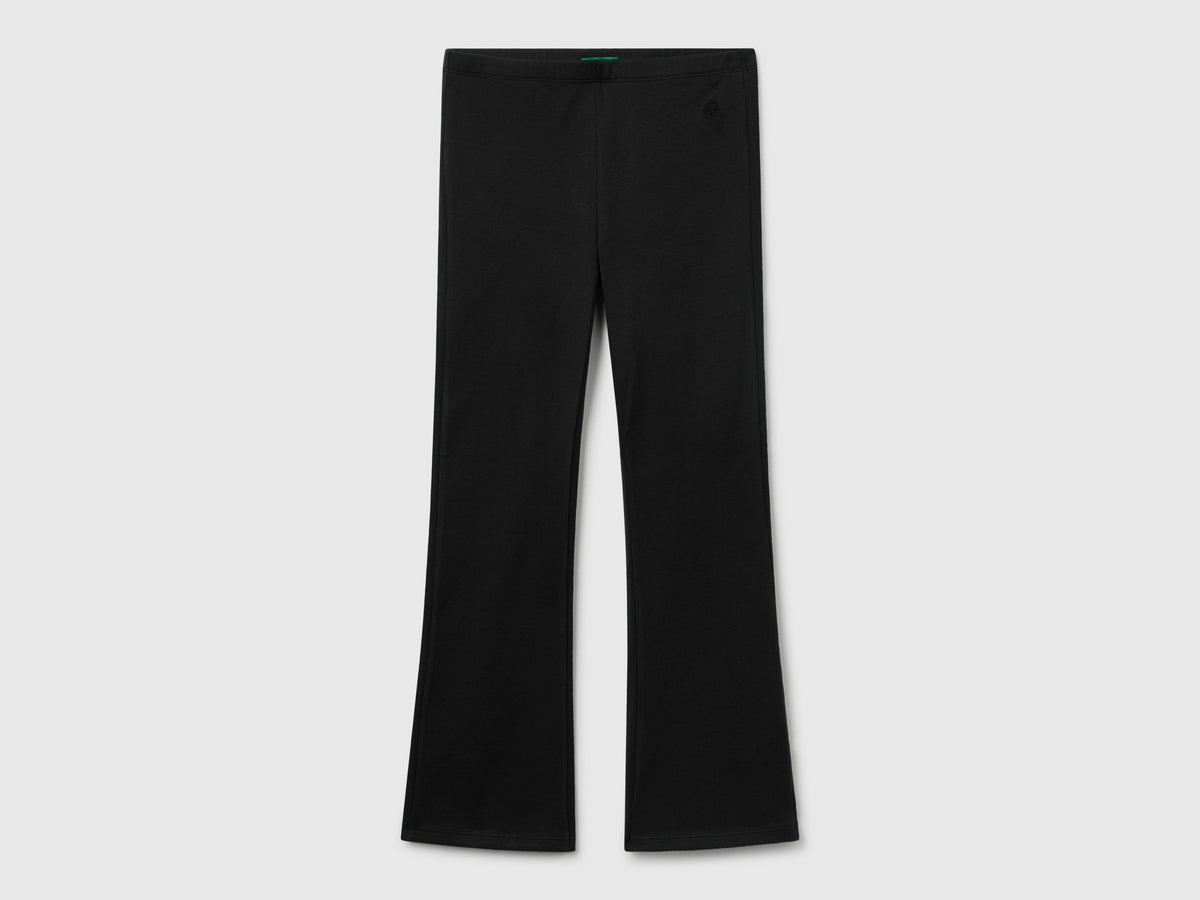 Leggings à boca-de-sino em algodão stretch - ucb_image_FS