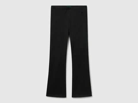 Leggings à boca-de-sino em algodão stretch - ucb_image_FS
