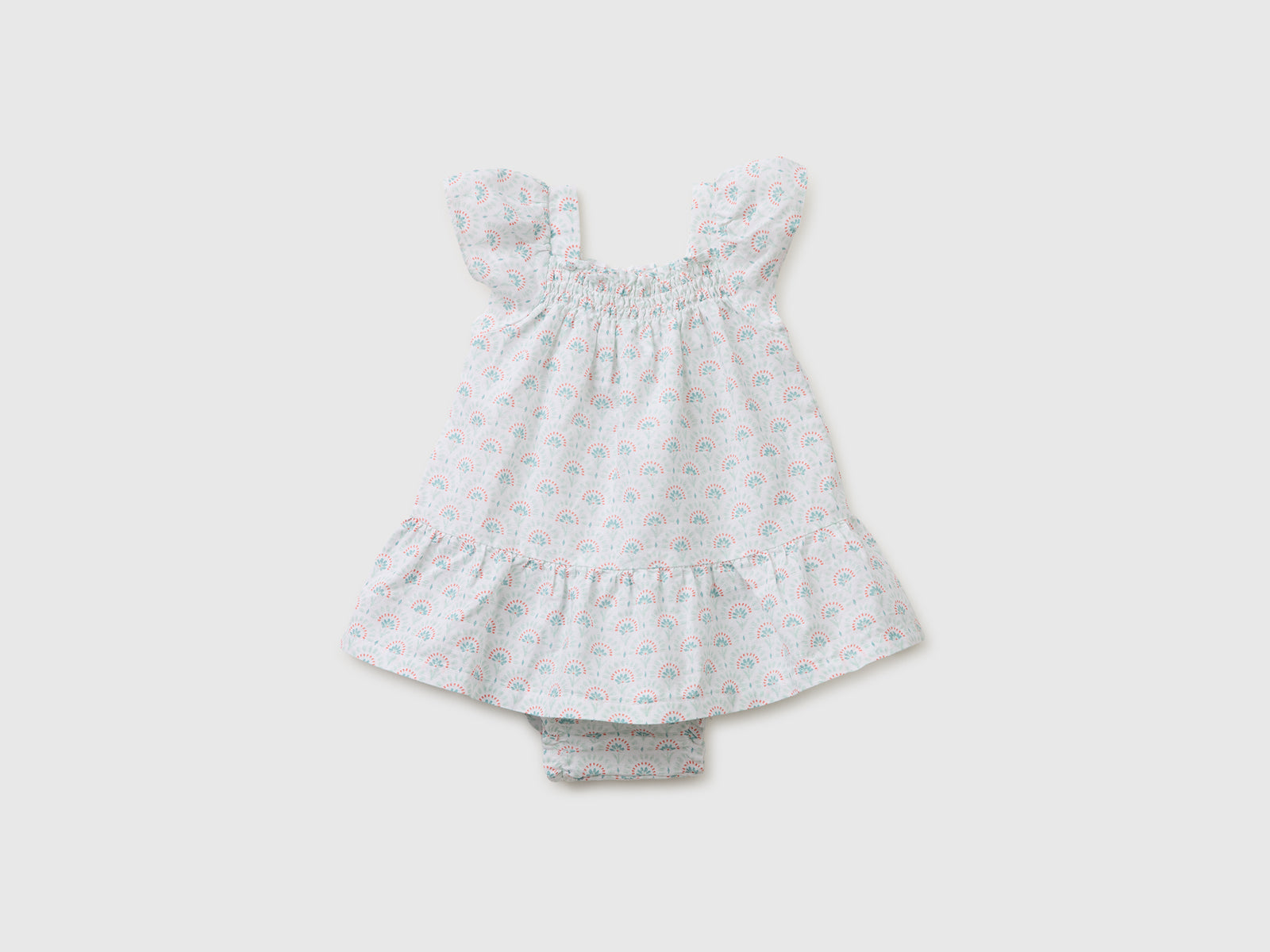 Vestido às flores em mistura de linho - ucb_image_FS