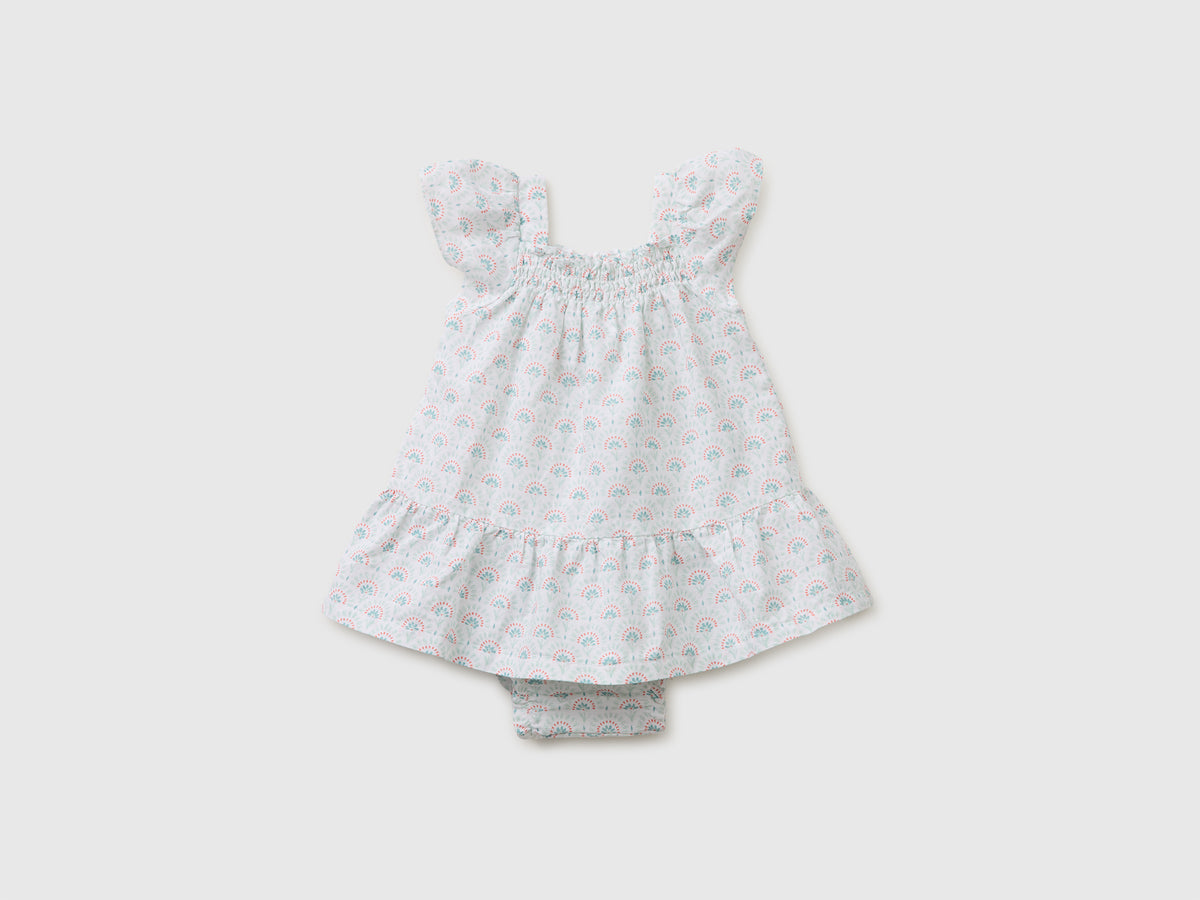 Vestido às flores em mistura de linho - ucb_image_FS
