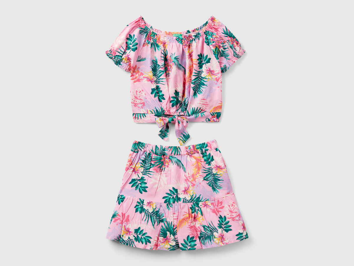 Conjunto top e saia às flores - ucb_image_FS