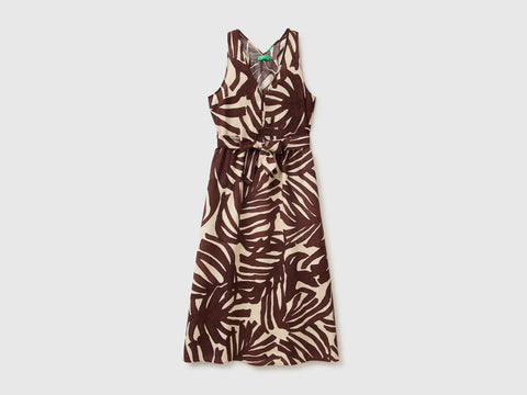Printed dress in pure linen - ucb_image_FS