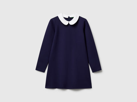 Vestido com colarinho em viscose mista - ucb_image_FS