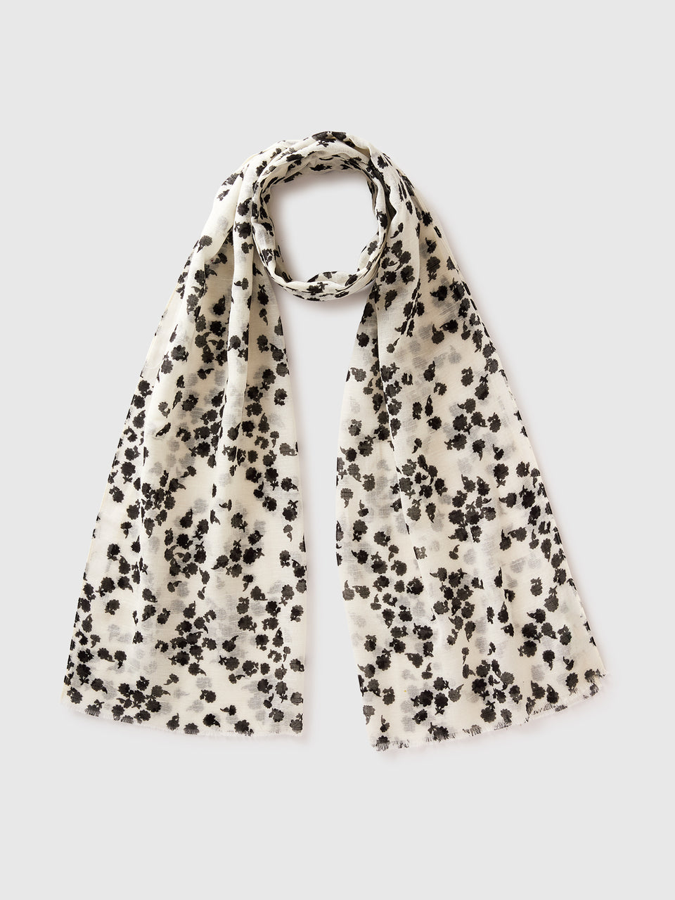 Patterned linen blend scarf - ucb_image_FS
