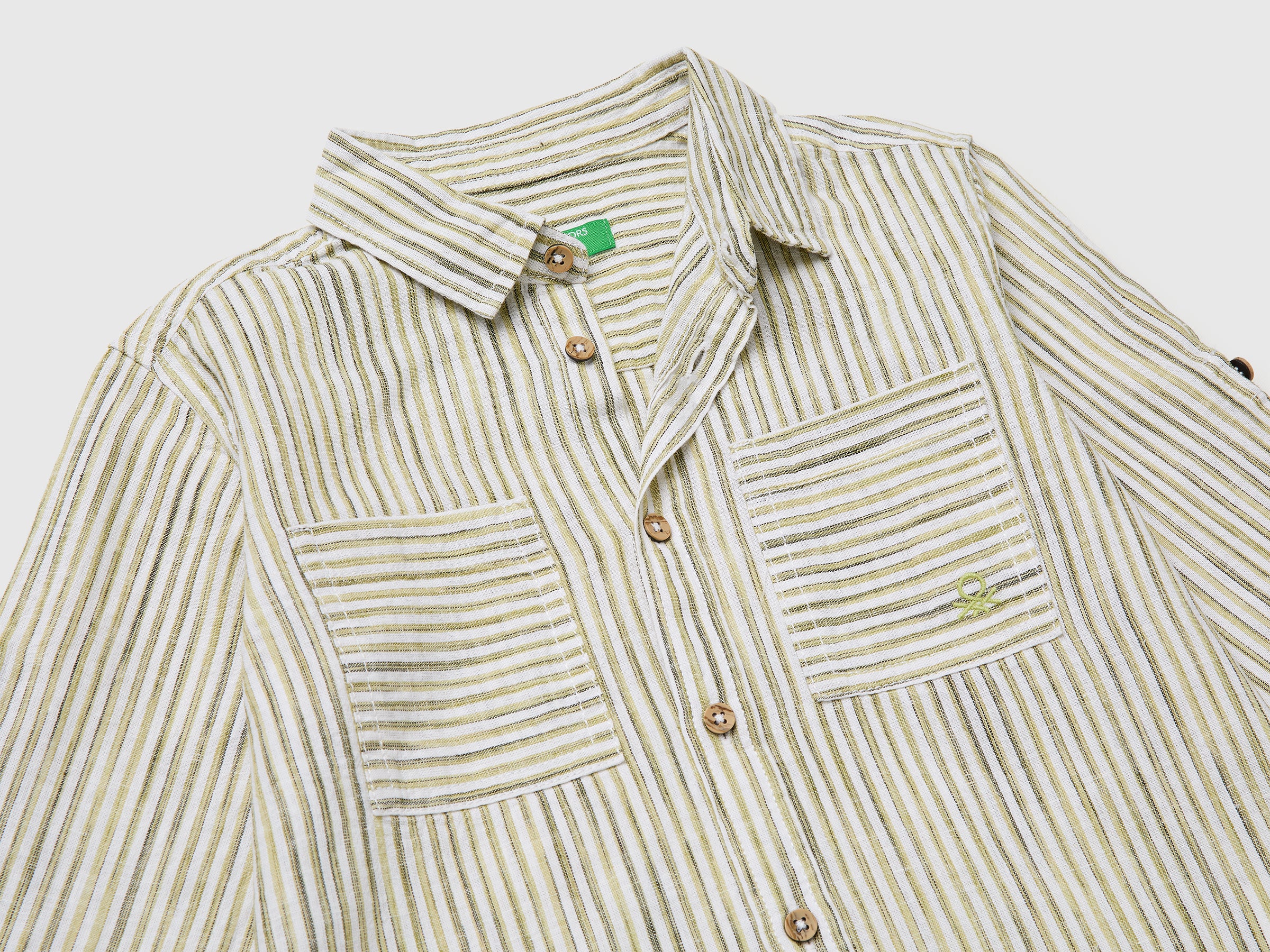Striped linen blend shirt - ucb_image_DS1