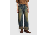 Jeans wide cropped fit efeito vintage - ucb_image_F