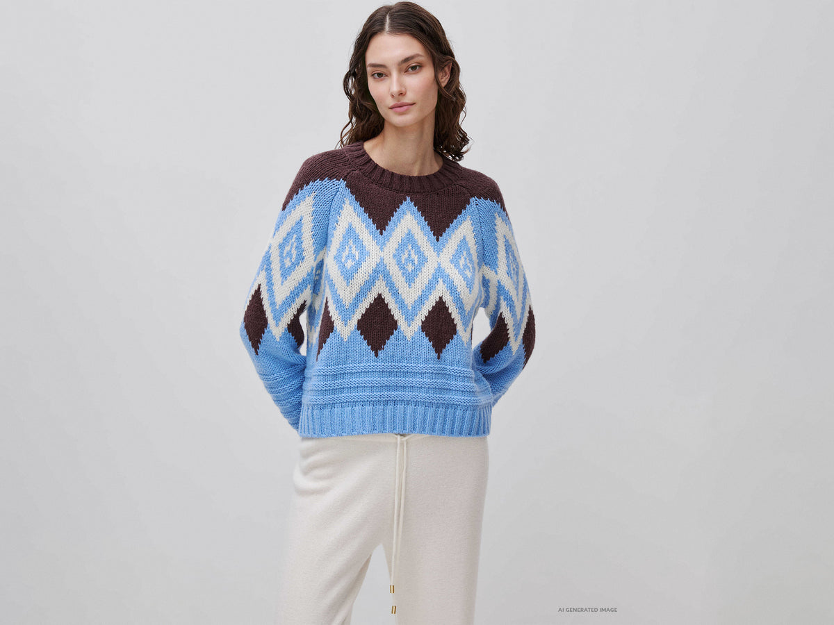 Maglia jacquard fantasia nordica - ucb_image_F