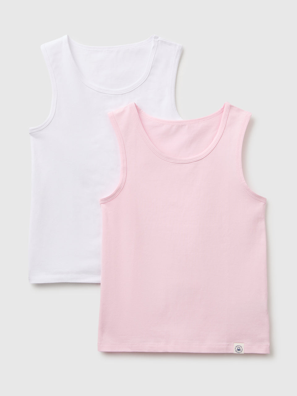 Duas t-shirts sem mangas interiores em algodão stretch - ucb_image_FS