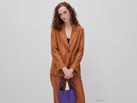 Blazer às riscas em mistura de linho  - ucb_image_F