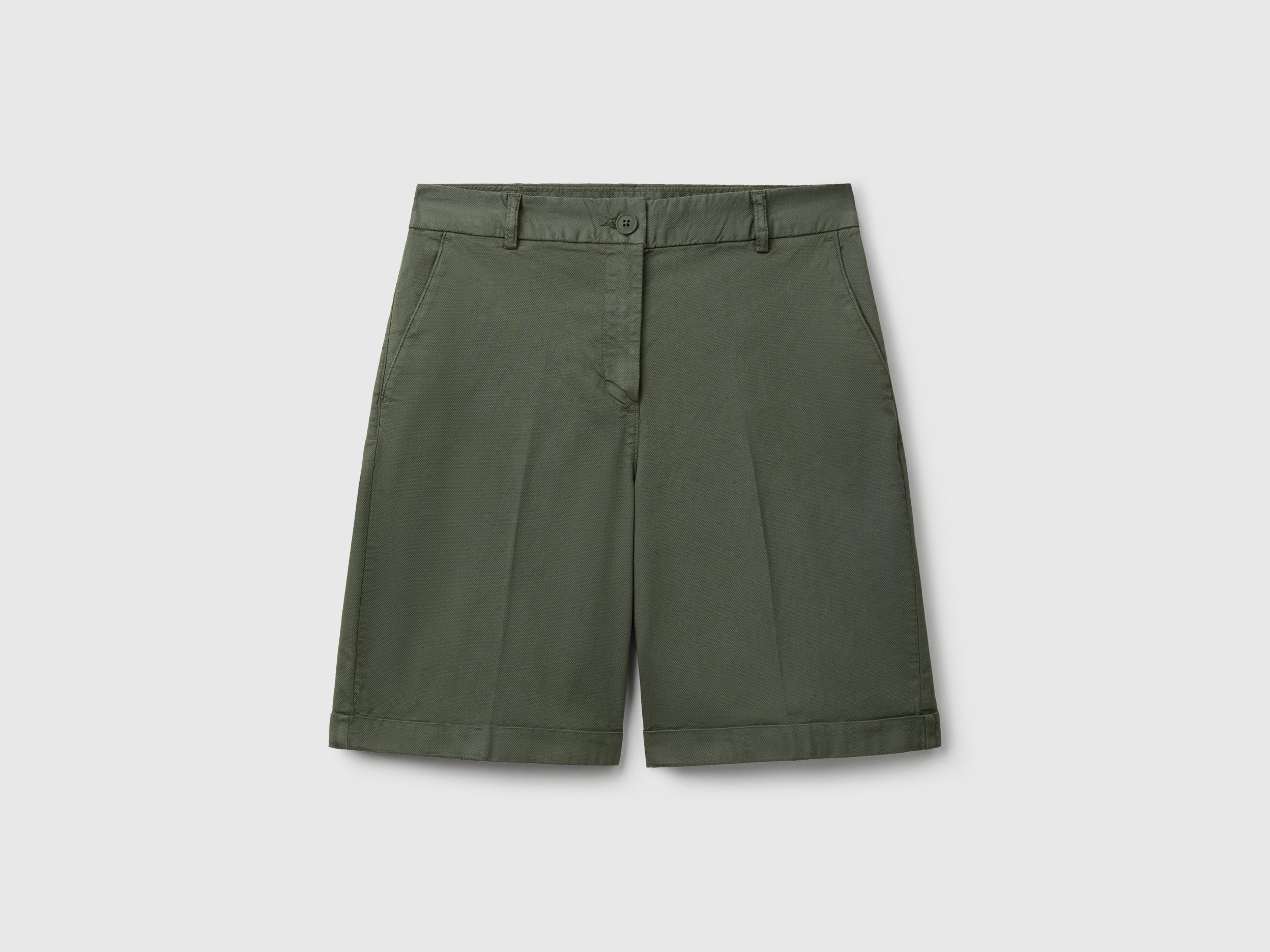 Bermudas with cuff in stretch cotton - ucb_image_FS