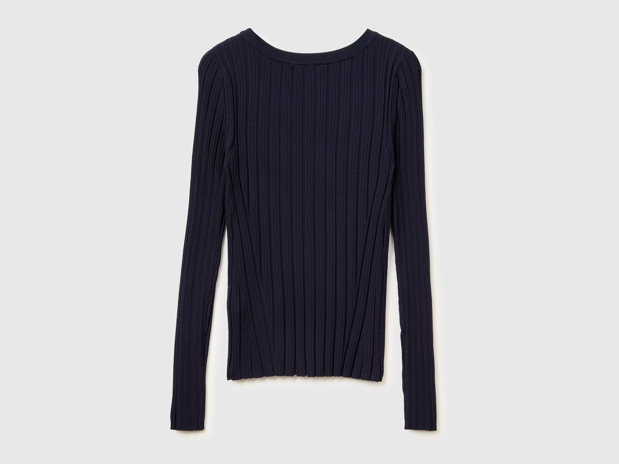 Fitted ribbed sweater - ucb_image_BS