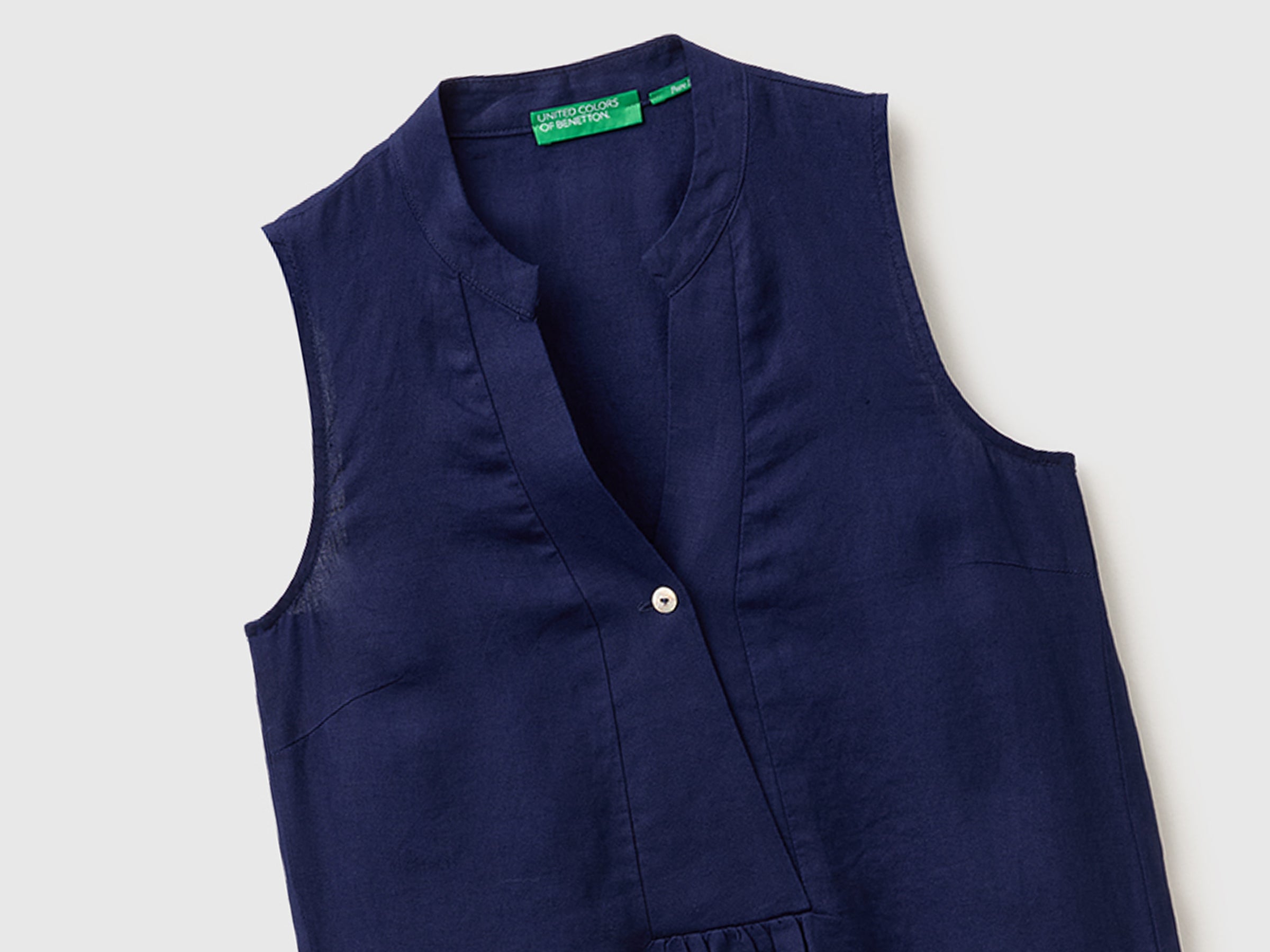united colors of benetton linen dress United Colors Of Benetton Linen Womens Shirt/Dress Size 44