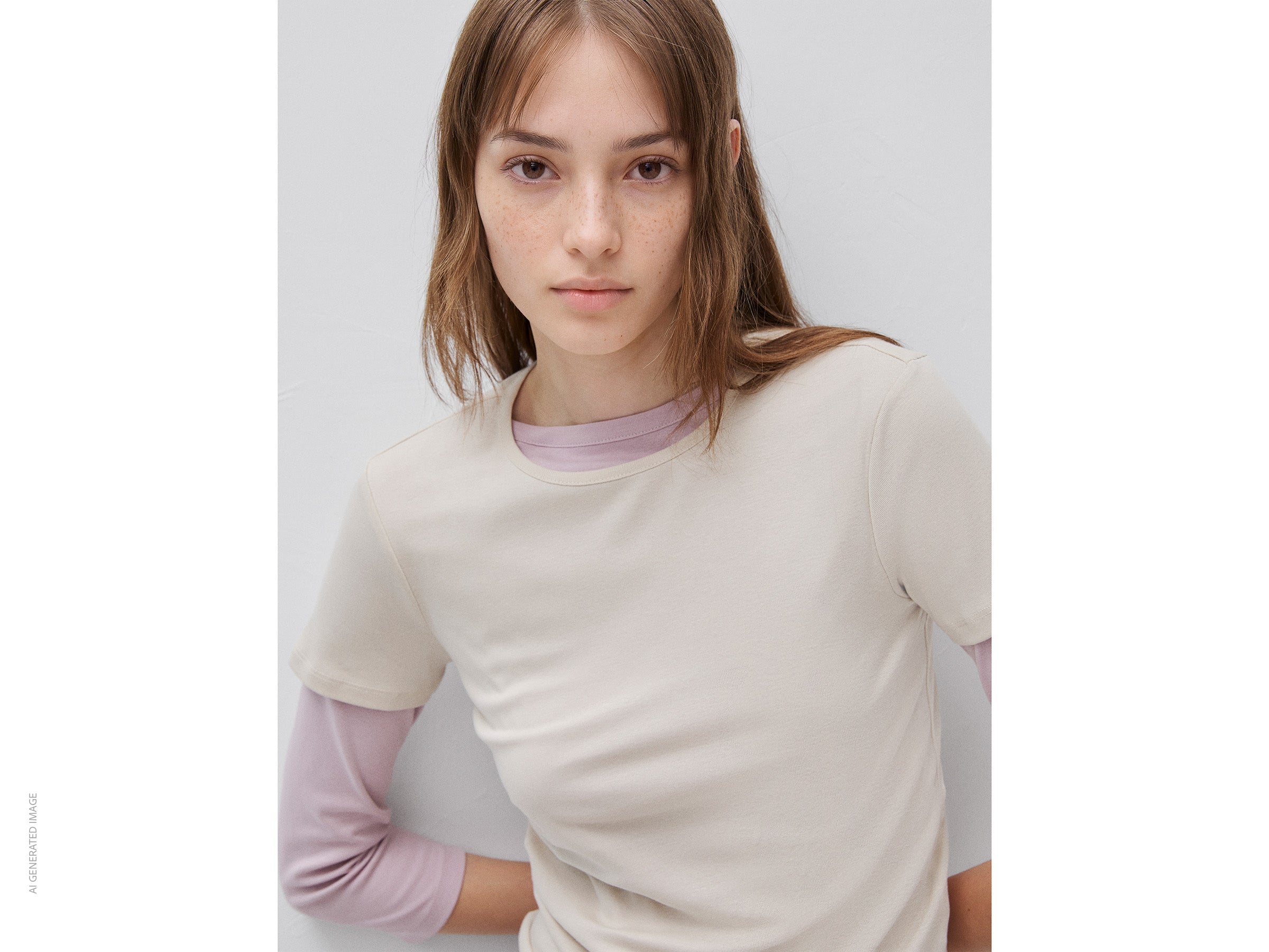 T-shirt de gola redonda slim fit - ucb_image_FY