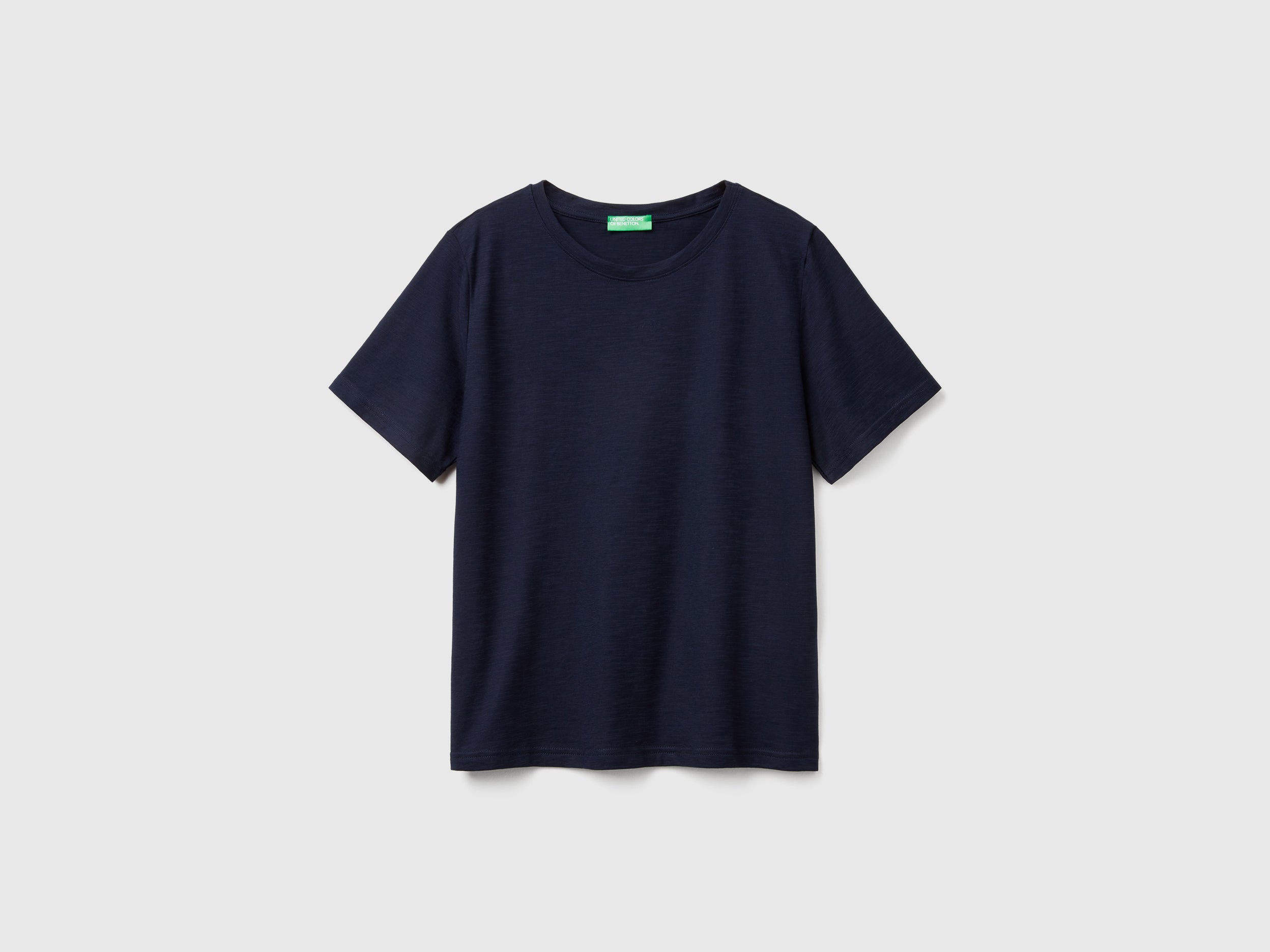 T-shirt de gola redonda em algodão flamé - ucb_image_FS