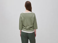 Camisola boxy fit em mistura de linho - ucb_image_B