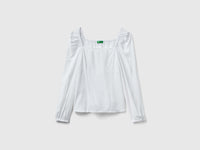 Blusa slim fit com decote quadrado - ucb_image_FS