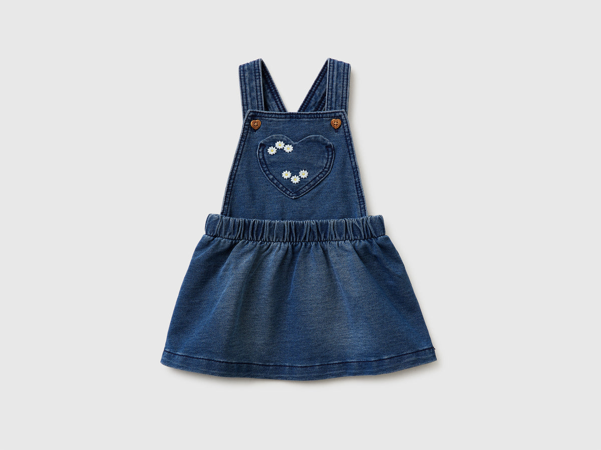 Denim-effect dungaree skirt - ucb_image_FS