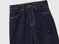 Jeans cropped com dobra lavagem rinse - ucb_image_DS1