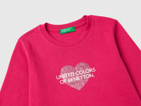 T-shirt com logótipo glitter em algodão orgânico - ucb_image_DS1