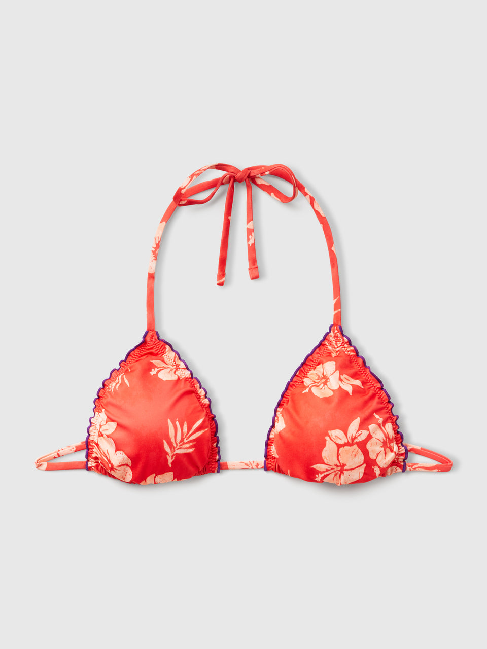 Triângulo de praia acolchoado com estampa de flores - ucb_image_FS