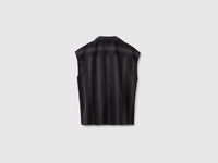 Blusa cruzada em mistura de linho - ucb_image_BS