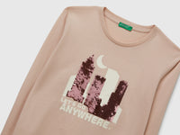 T-shirt com lantejoulas em algodão - ucb_image_DS1