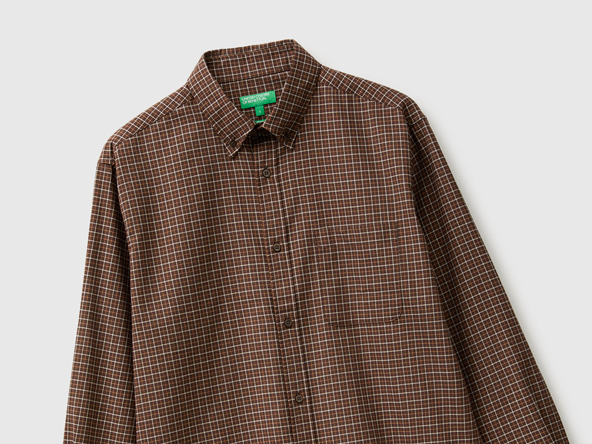 Camisa button down em flanela 100% algodão orgânico - ucb_image_FY