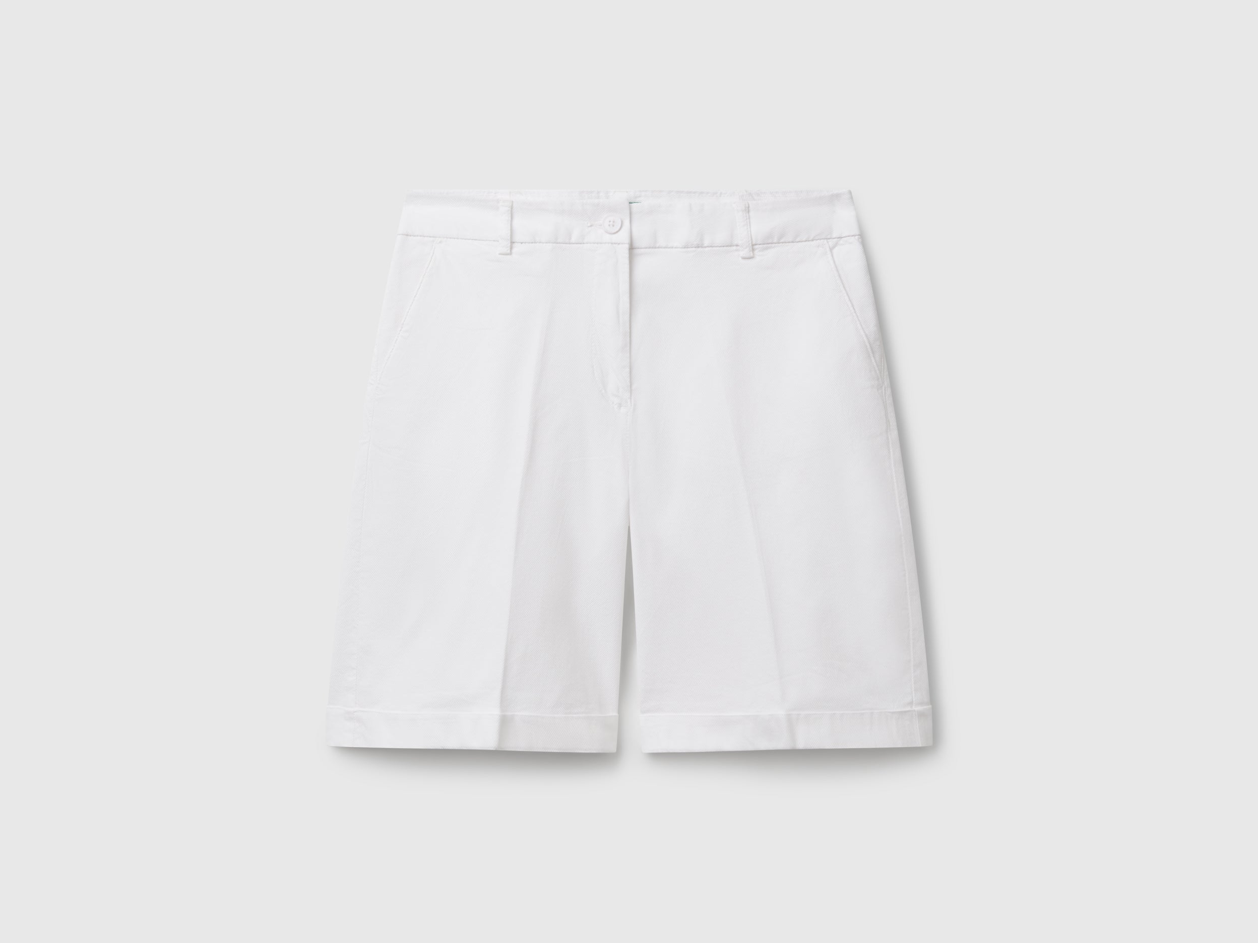Bermudas with cuff in stretch cotton - ucb_image_FS