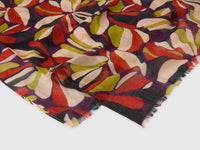 Floral linen blend scarf - ucb_image_DS1