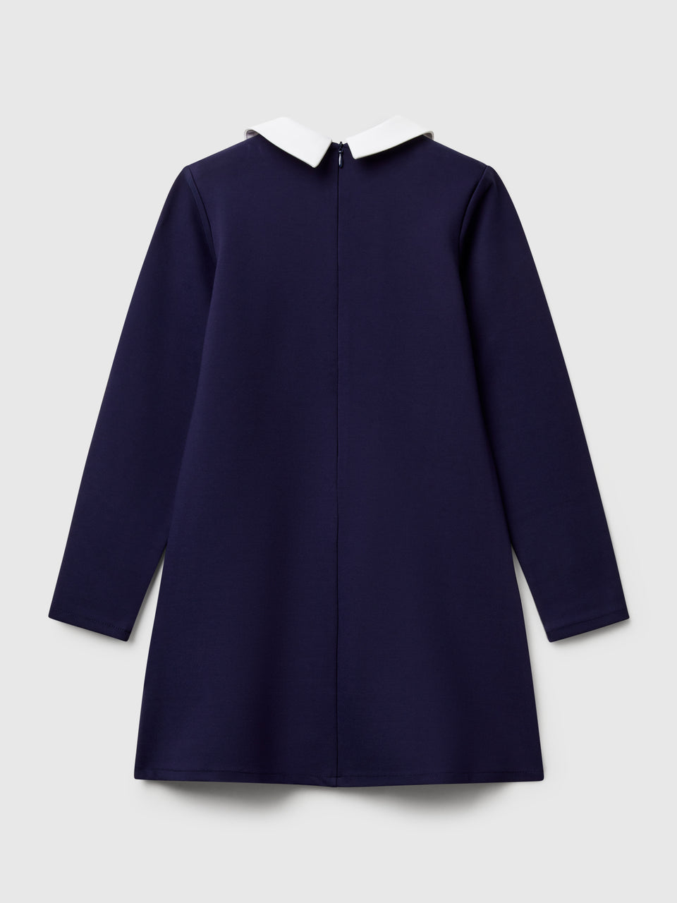 Vestido com colarinho em viscose mista - ucb_image_BS