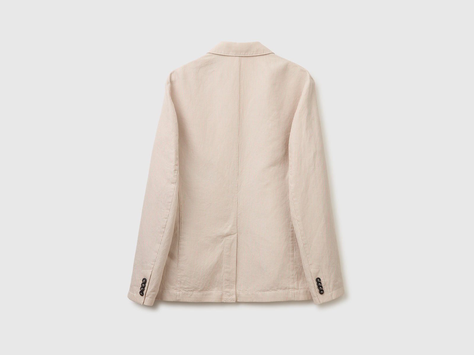 Blazer de abotoadura simples em mistura de linho - ucb_image_BS