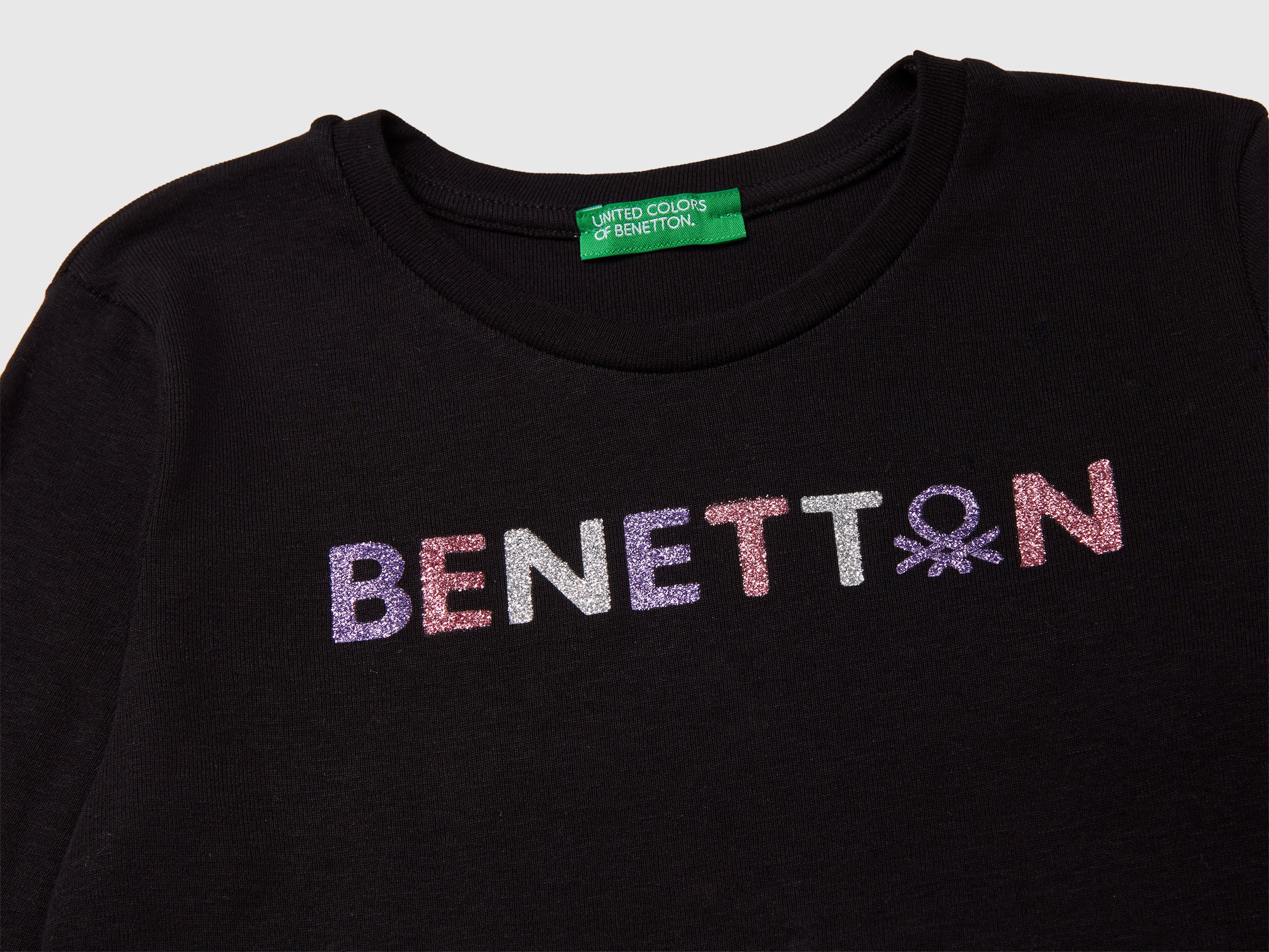 T-shirt de manga comprida com estampa glitter - ucb_image_DS1