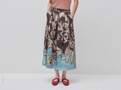 Saia comprida com estampado floral - ucb_image_F