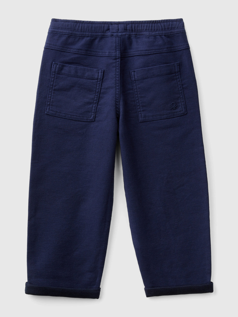 Joggers em mistura de algodão com cordão de ajuste - ucb_image_BS