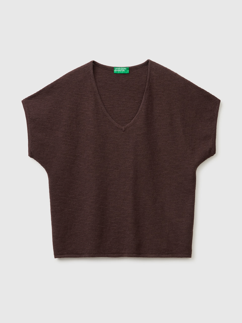 V-neck sweater in linen blend - ucb_image_FS