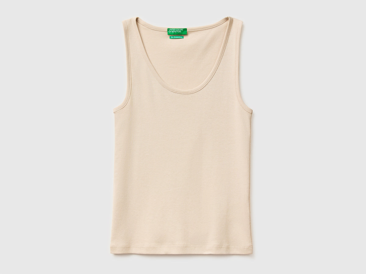 Slim fit ribbed tank top