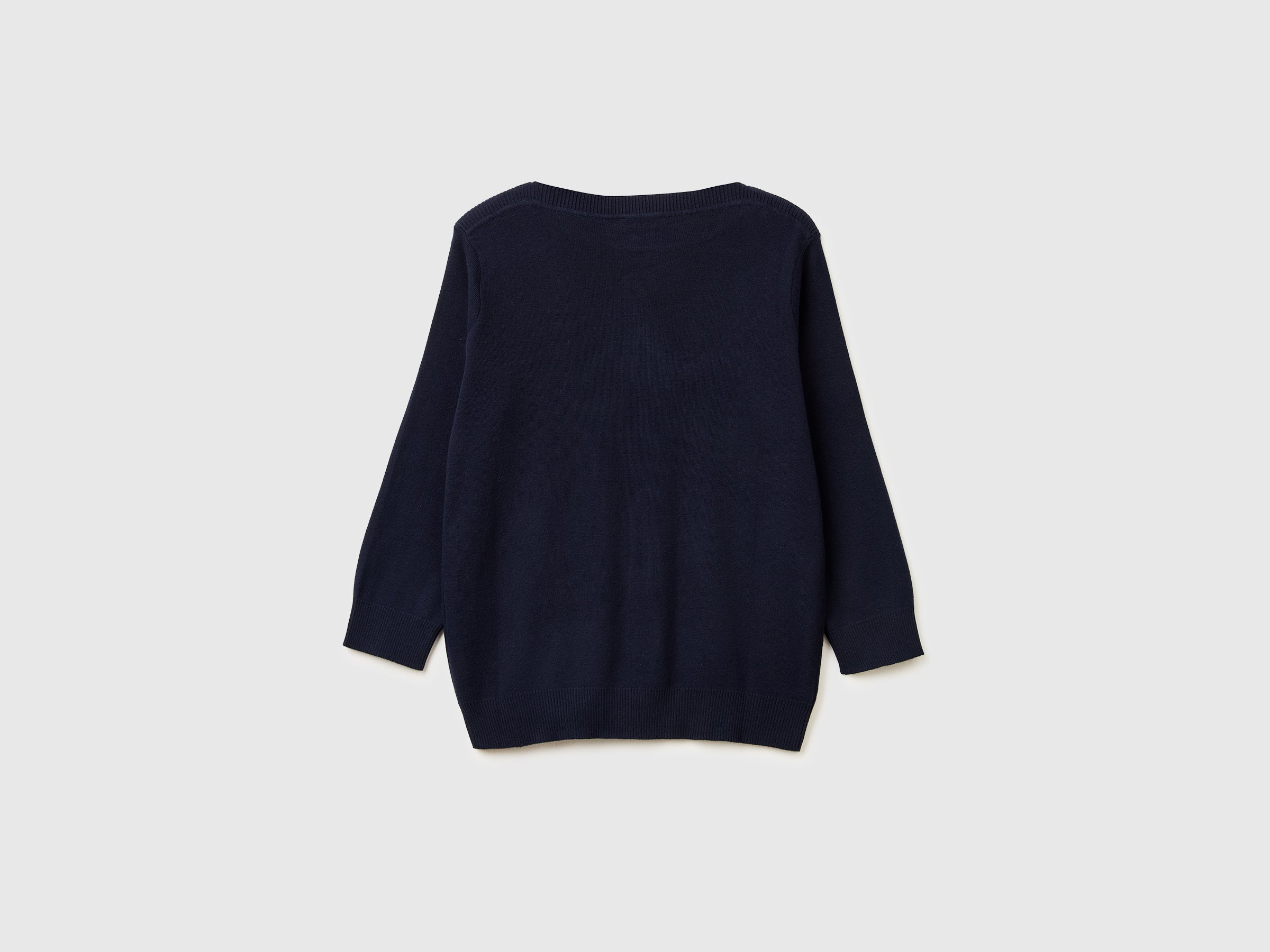 Dark blue sweater with boat neck - ucb_image_BS