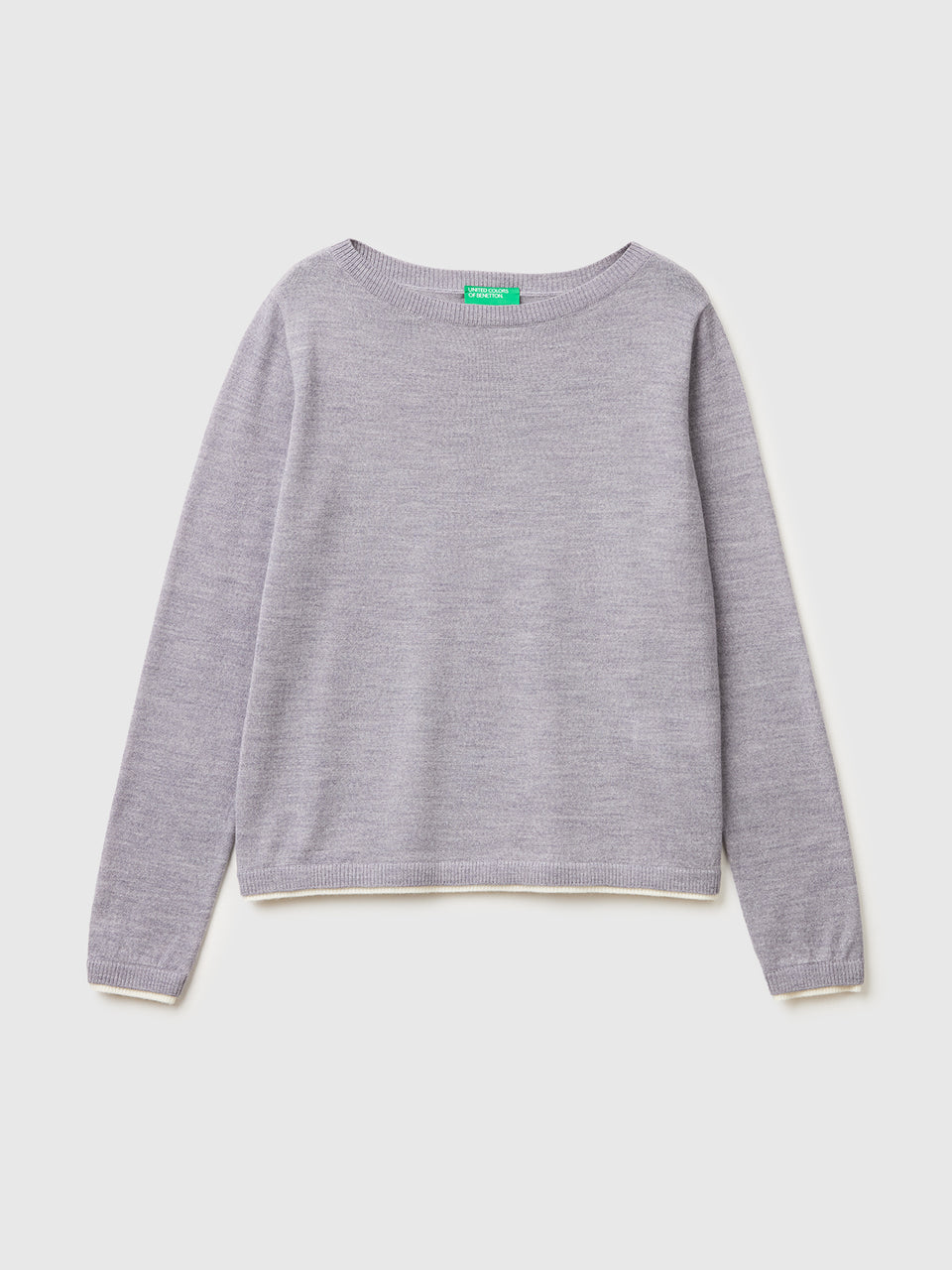 100% Merino wool boat neck sweater - ucb_image_FS