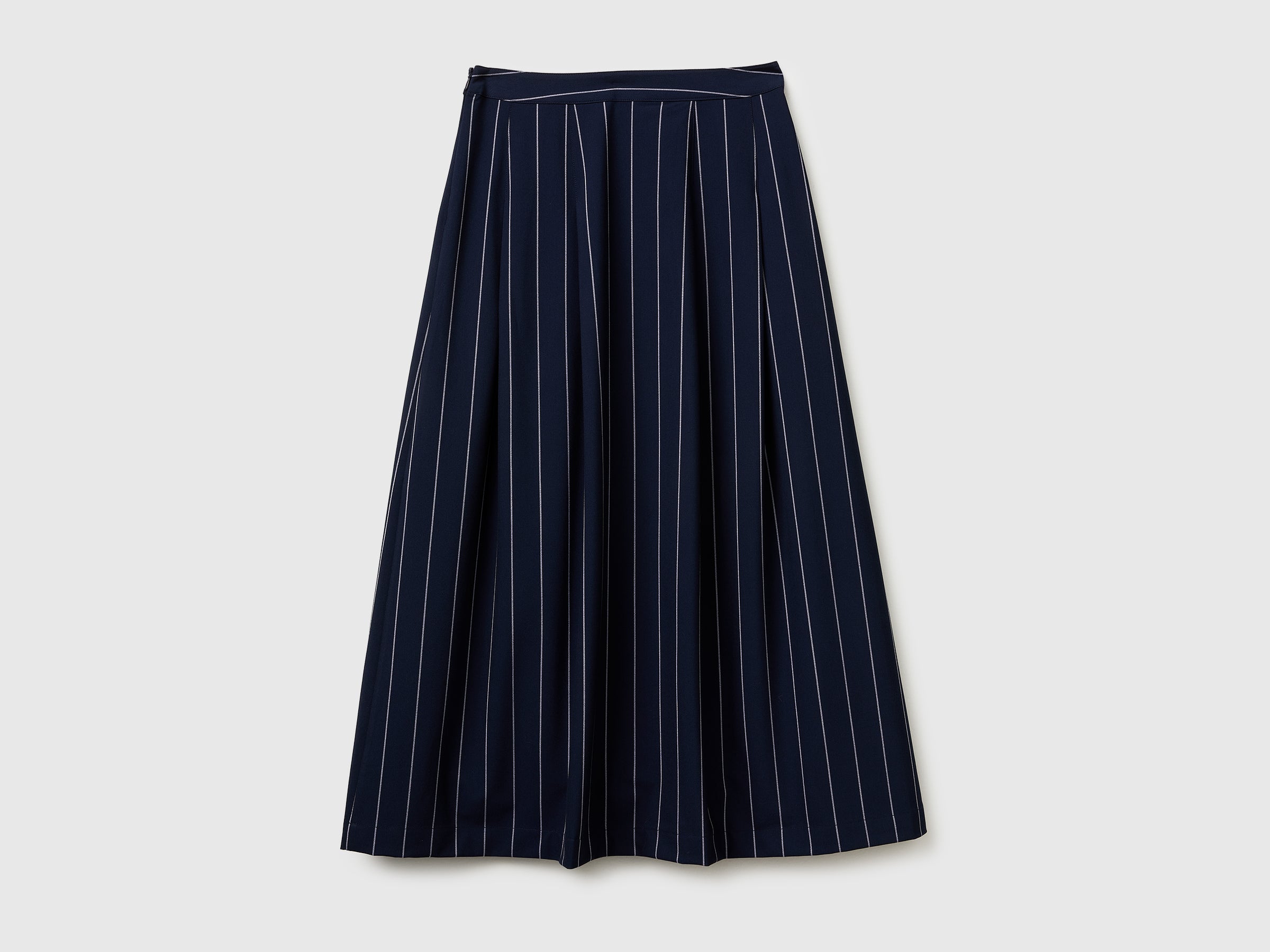Pinstriped skirt with slit - ucb_image_BS
