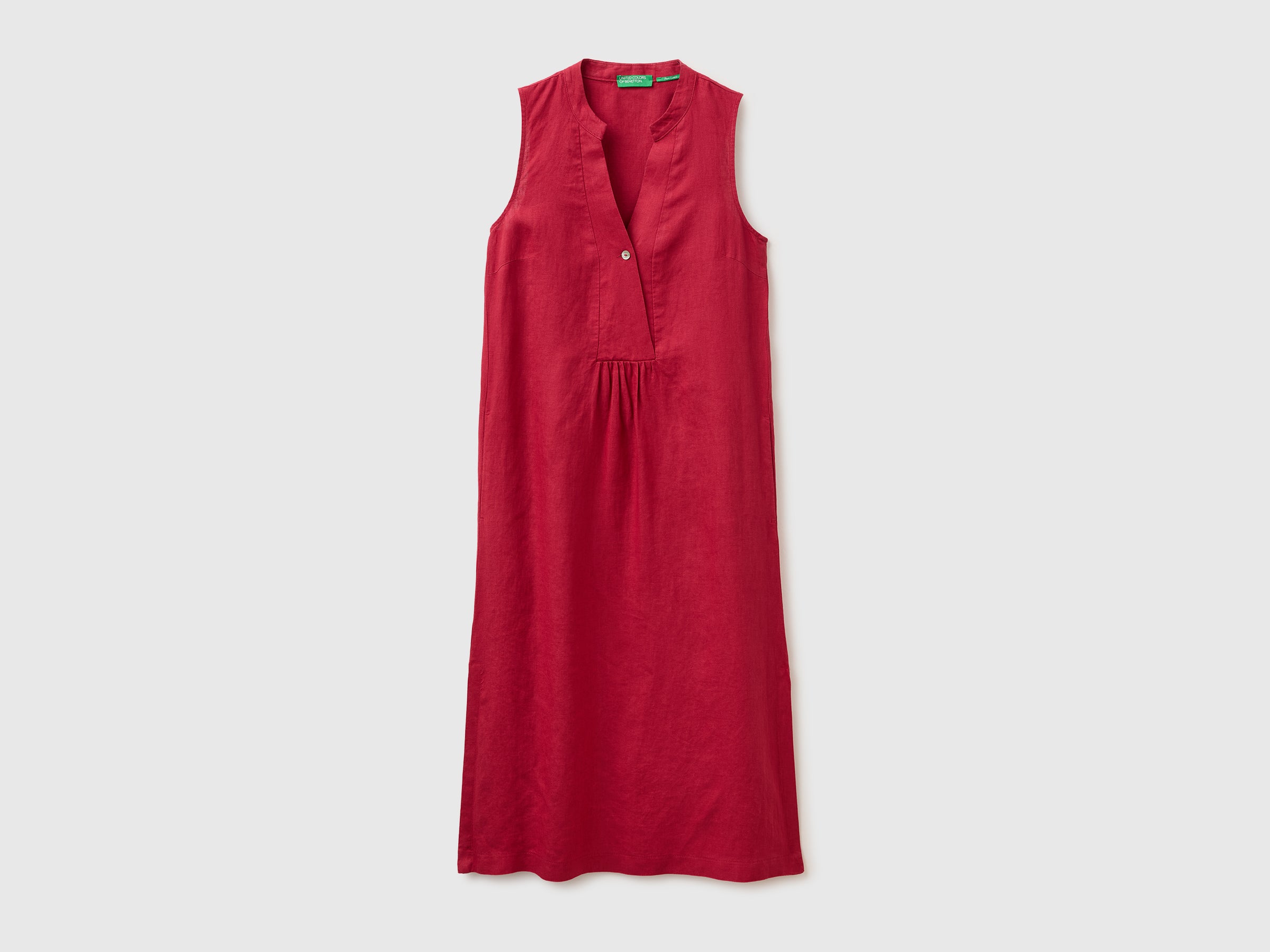 benetton linen dress Long dress 100% linen