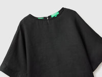 Blusa de gola redonda em linho puro - ucb_image_FY