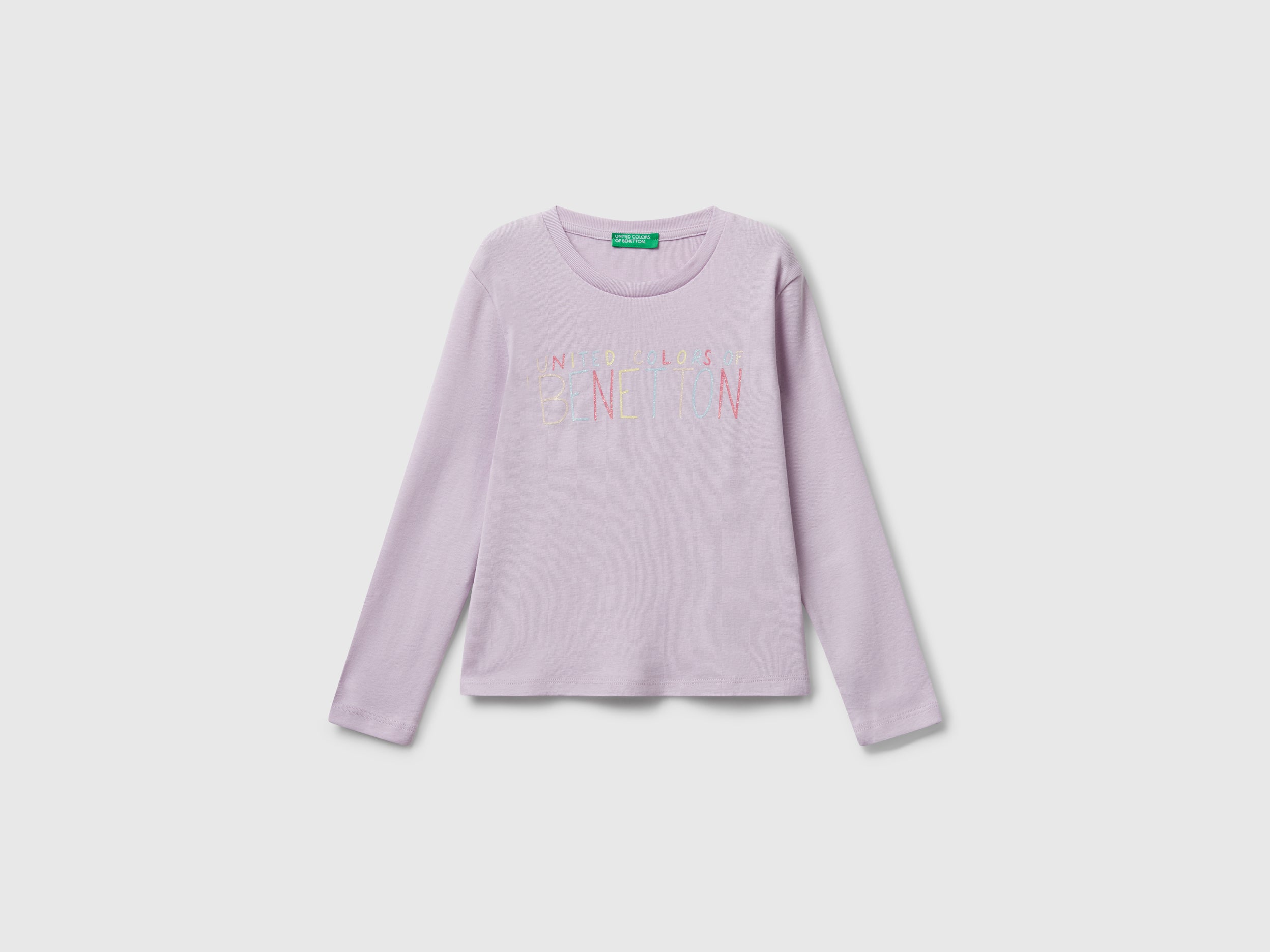 T-shirt com logótipo glitter em algodão - ucb_image_FS